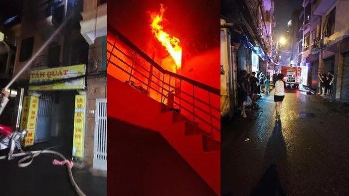 Cháy nhà dân tại quận Hoàng Mai, Hà Nội nhưng rất may không có thiệt hại về người